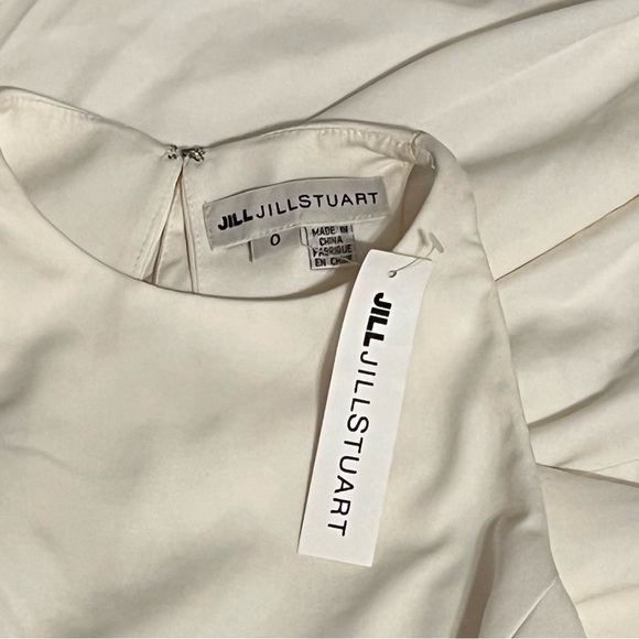 NWT BHLDN Jill Stuart Off White Iva Crepe Dress, Size 0 - Picture 7 of 8